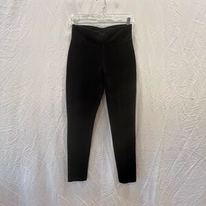 Talbots velvet softly lined black leggings.